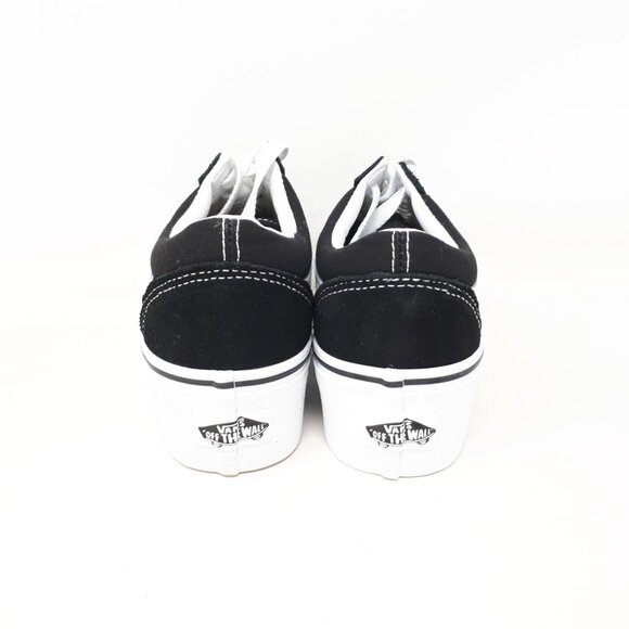 Vans Old Skool Stackform Platform Shoe Sneaker Suede Black Womens US Size NEW - Picture 6 of 12